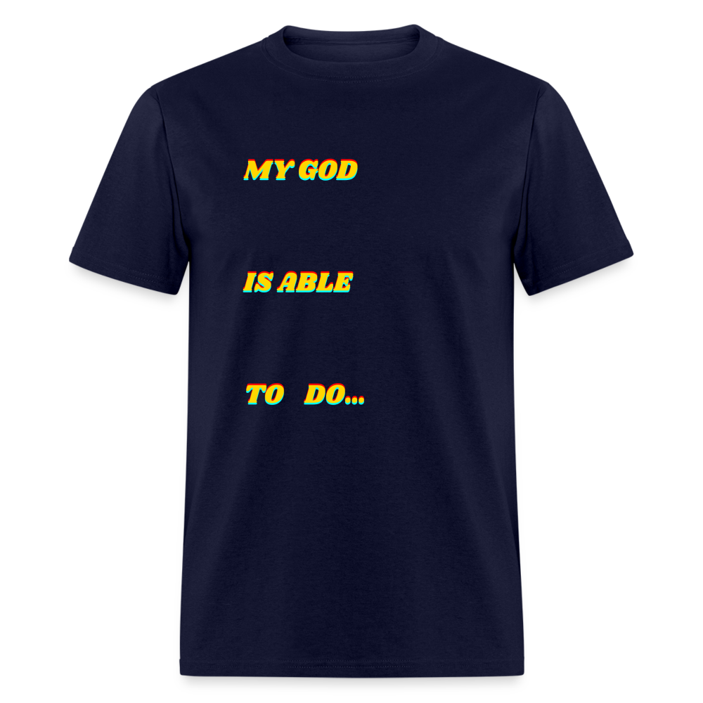 Unisex My God is Able Shirt - navy