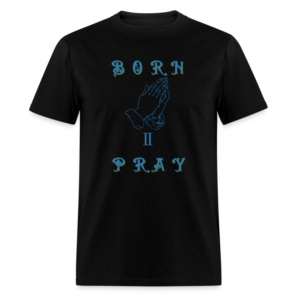 Women's Born II Pray Shirt - black