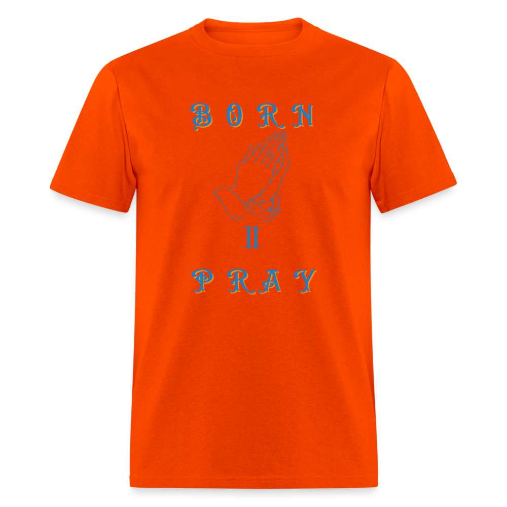 Women's Born II Pray Shirt - orange