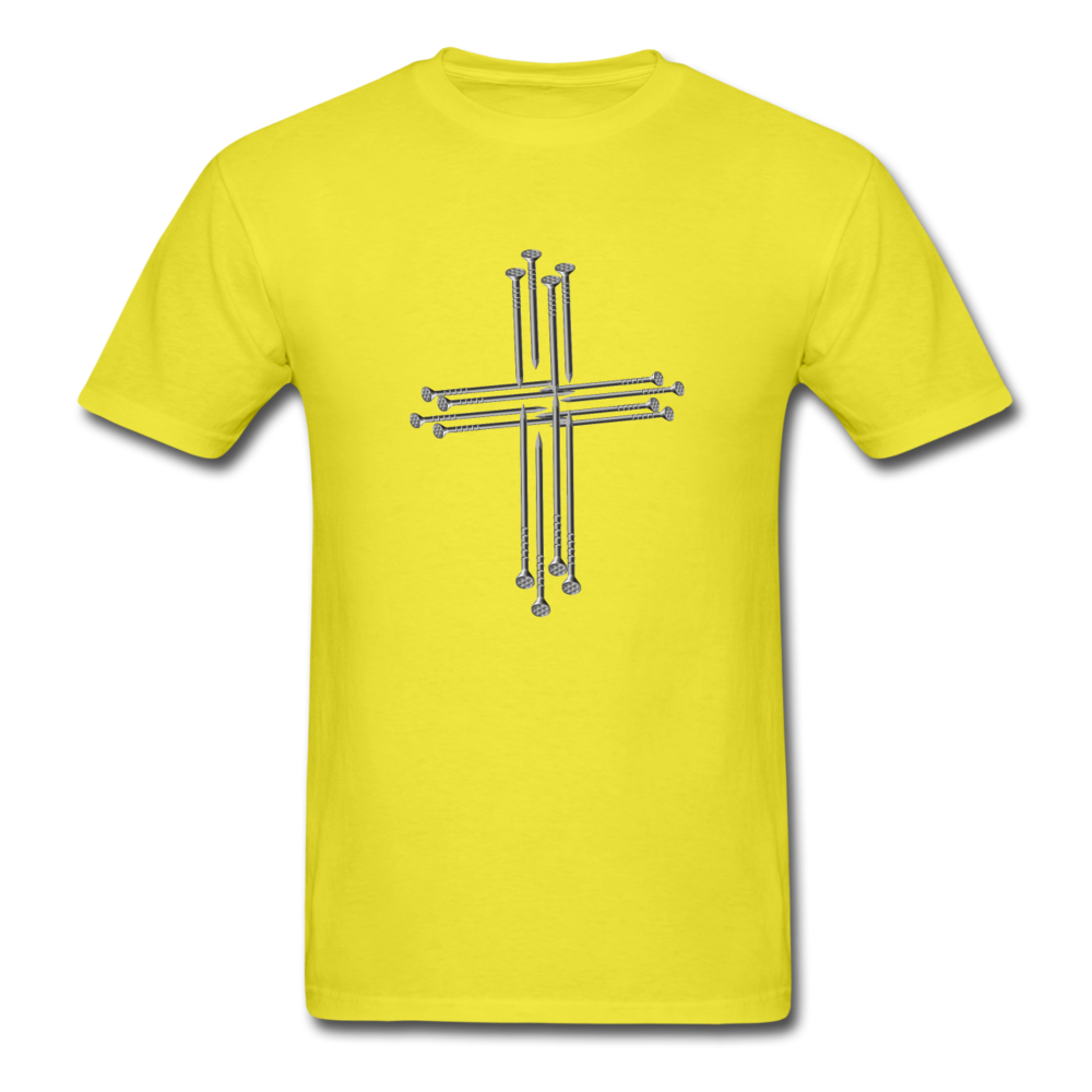 Men's 3D Nail Cross Shirt - yellow