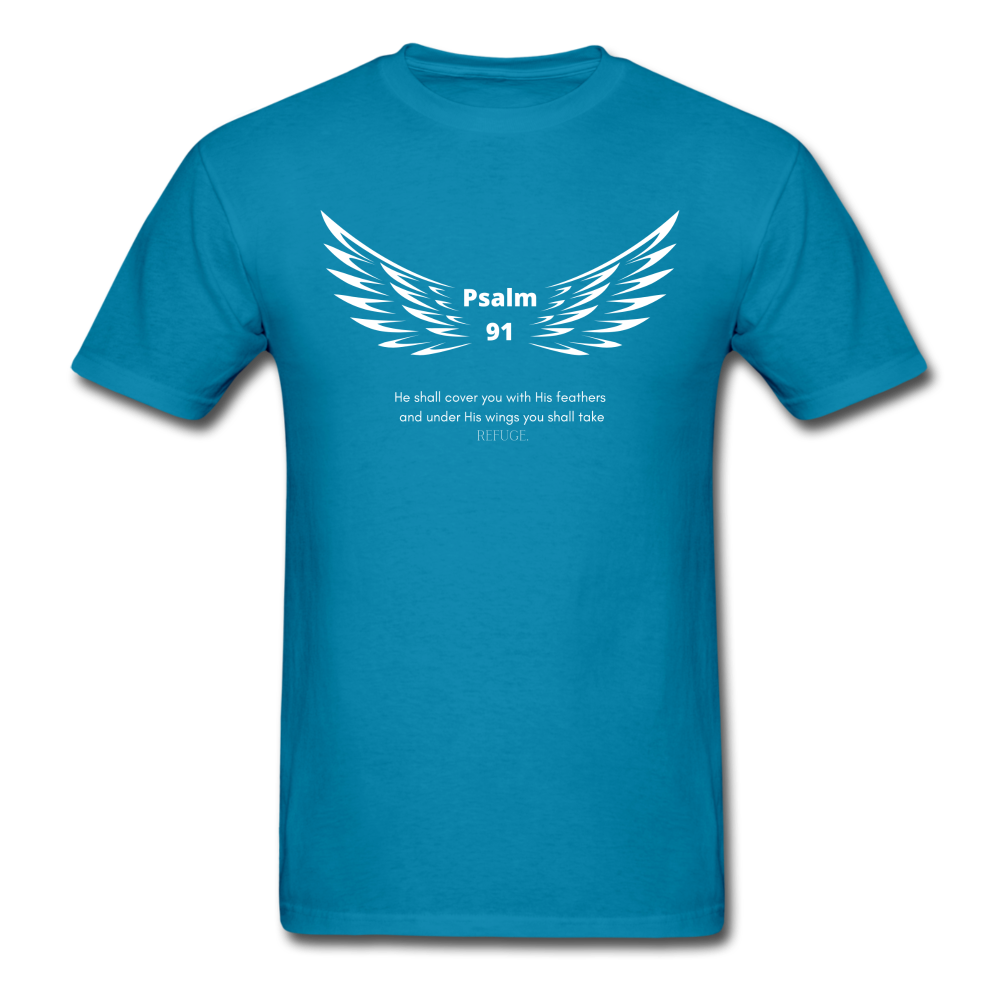 Women's Psalm 91 Shirt - turquoise