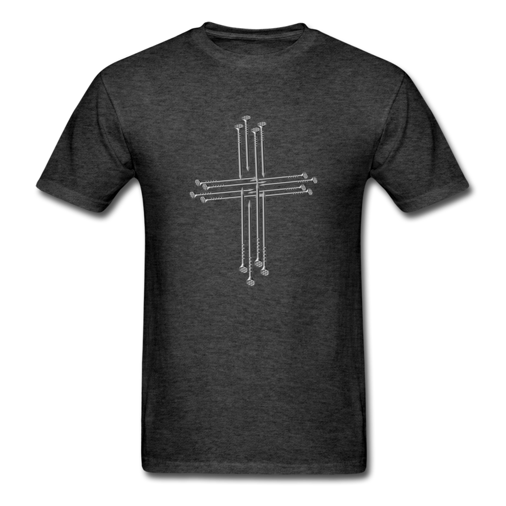 Women's 3D Nail Cross Shirt - heather black