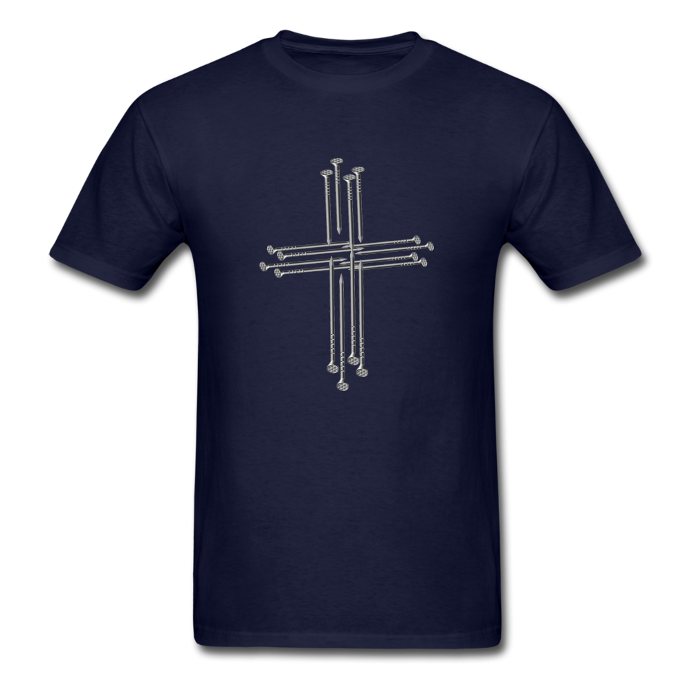 Women's 3D Nail Cross Shirt - navy