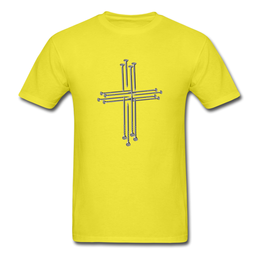 Women's 3D Nail Cross Shirt - yellow